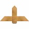 Ekena Millwork Eugene Rough Sawn Timber Gable Bracket, Western Red Cedar, 36"W x 19"H x 6"D x 6"F, 13/12 Pitch GBW036X19X0606EUG00RWR - alternate 1